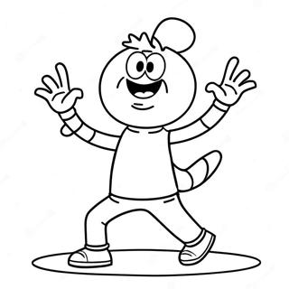 Pagina Para Colorir Dos Movimentos Engracados Do Gonoodle 132567-65059