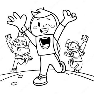 Pagina Para Colorir Das Criancas Ativas Do Gonoodle 132568 65064