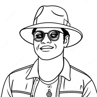 Bruno Mars Páginas Para Colorir