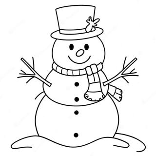 Pagina Para Colorir De Boneco De Neve Encantador 132798-65235