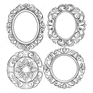 Pagina Para Colorir De Molduras Ovais Decorativas 132926-65335