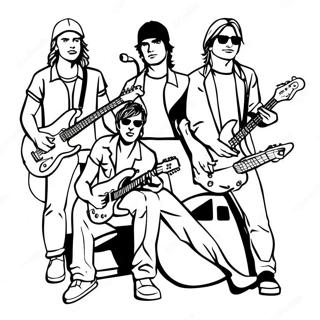 Pagina Para Colorir De Membros De Banda De Rock 133029-65414