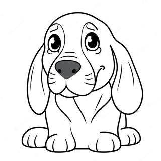 Pagina Para Colorir De Filhote Fofo De Basset Hound 133387-65686