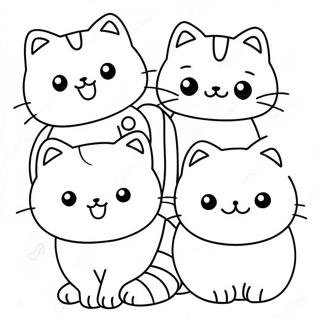 Gatos Kawaii Pagina Para Colorir 133438-65723