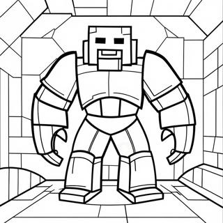 Pagina Para Colorir Do Golem De Ferro Minecraft 133593-65843