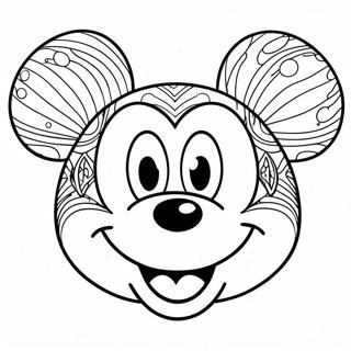 Rosto Do Micky Mouse Páginas Para Colorir