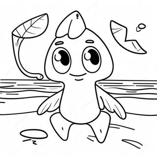 Pagina Para Colorir Do Peely Em Uma Cena Divertida Na Praia 133648-65895
