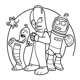 Futurama Páginas Para Colorir