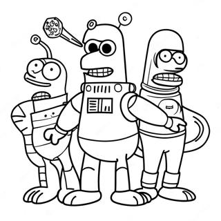 Pagina Para Colorir De Futurama 133774-65983