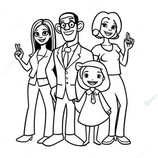 Pagina Para Colorir Dos Personagens Da Familia Orgulhosa 133931-66106