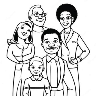 Pagina Para Colorir Do Retrato Da Familia Orgulhosa 133933 66116