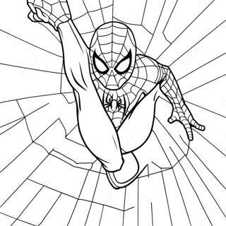 Pagina Para Colorir Do Homem Aranha Com Teias 134087-66229