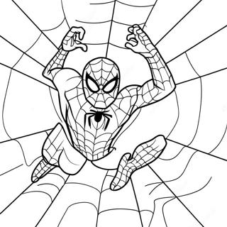 Pagina Para Colorir Do Homem Aranha Com Teias 134087-66232
