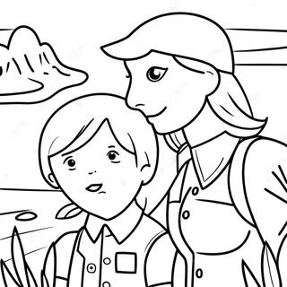 Pagina Para Colorir De Mae E Filho Aventureiros 134112-66247