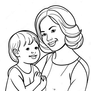 Pagina Para Colorir De Mae E Filho Criativos 134115-66257