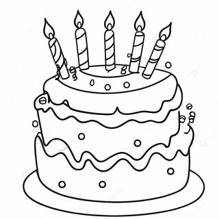 Pagina Para Colorir De Bolo De Aniversario Colorido 13412-2926