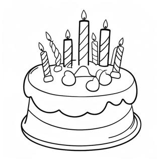 Pagina Para Colorir De Bolo De Aniversario Colorido 13412-2927