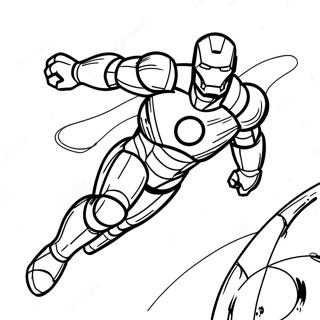 Pagina Para Colorir Do Homem De Ferro Em Voo 134138-66269