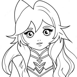 Pagina Para Colorir De Garota Lobo Anime Fierce 134239 66351