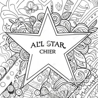 Pagina Para Colorir Do Logo Do Cheer All Star 134288-66382