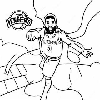 Denver Nuggets Páginas Para Colorir