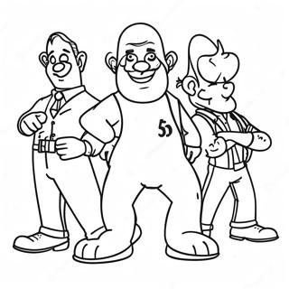 Pagina Para Colorir De Personagens Empolgantes De Universal Studios 134518-66565