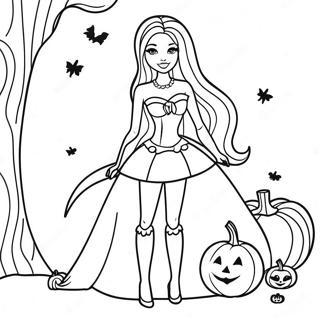 Pagina Para Colorir De Barbie De Halloween 134543-66582