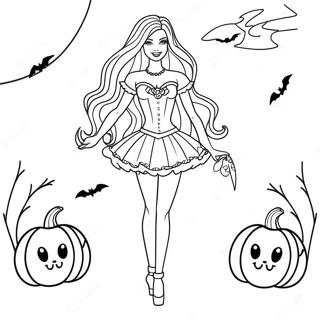 Pagina Para Colorir De Barbie De Halloween 134543-66584