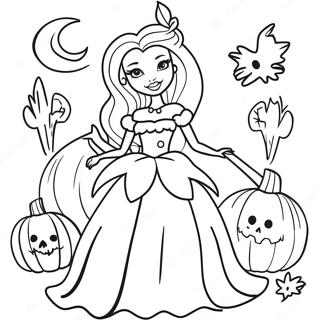 Pagina Para Colorir De Barbie De Halloween Assustadora 134544-66586