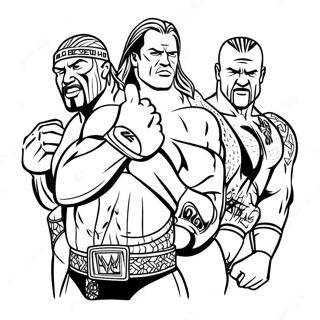 Pagina Para Colorir Dos Superstars Da Wwe Em Acao 134570-66605