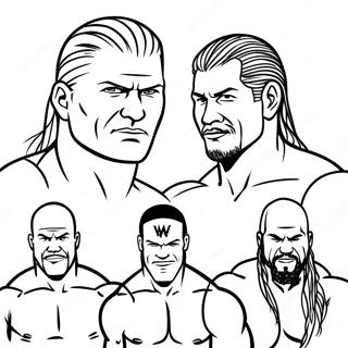 Pagina Para Colorir Dos Superstars Da Wwe Em Acao 134570-66606