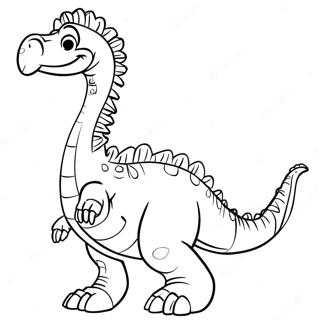 Pagina Para Colorir Do Therizinosaurus Em Desenho Animado 134624 66653