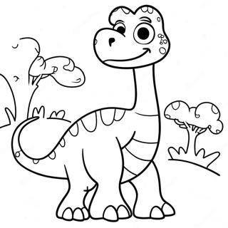 Pagina Para Colorir Do Therizinosaurus Em Desenho Animado 134624 66655