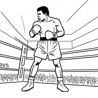 Pagina Para Colorir De Muhammad Ali No Ringue 134828-66805