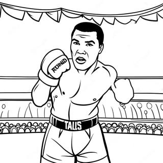 Pagina Para Colorir De Muhammad Ali No Ringue 134828-66806