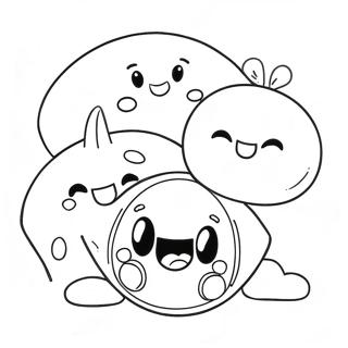 Pagina Para Colorir De Personagens Felizes De Bala De Goma 135010 66953