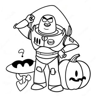 Toy Story Halloween Páginas Para Colorir