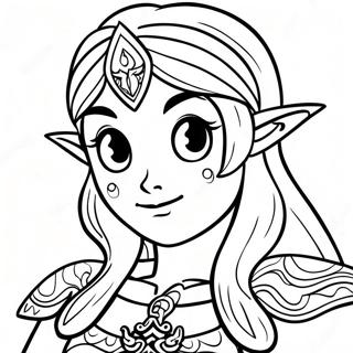 Zelda Lágrimas Do Reino Páginas Para Colorir