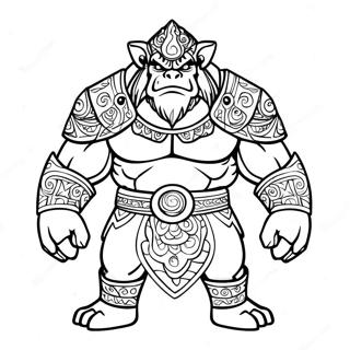 Desenho Para Colorir Da Forma Feroz Do Ganon Páginas Para Colorir