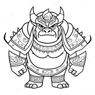Desenho Para Colorir Da Forma Feroz Do Ganon Páginas Para Colorir