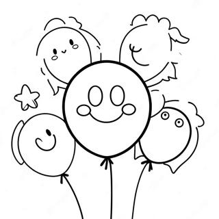 Pagina Para Colorir De Baloes Do 8o Aniversario Empolgante 135241 67140