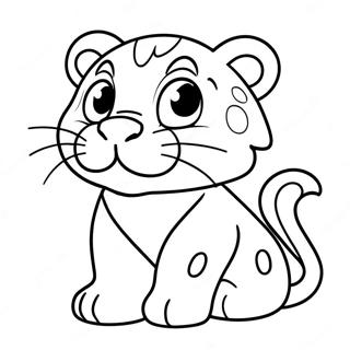 Pagina Para Colorir Do Adoravel Filhote De Tigre Dente De Sabre 135625-67438