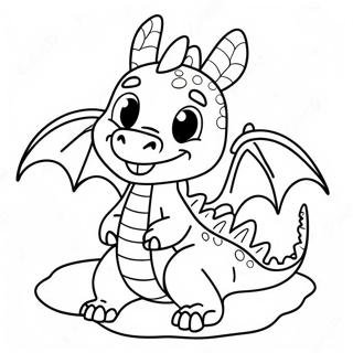 Pagina Para Colorir De Dragao Amigavel Com Um Sorriso 135699-67488