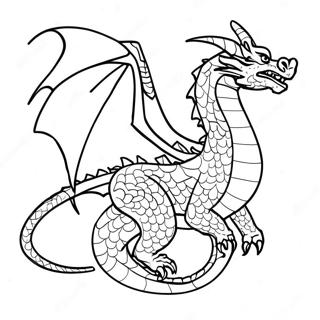 Pagina Para Colorir De Dragao Majestoso Voando No Ceu 135700-67491