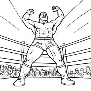 Pagina Para Colorir Cena Empolgante Da Wwe 135725-67511