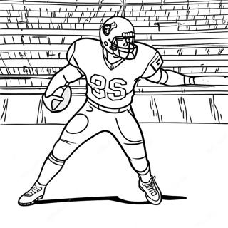Pagina Para Colorir Do Jogador De Futebol Dos Houston Texans Em Acao 136133-67831