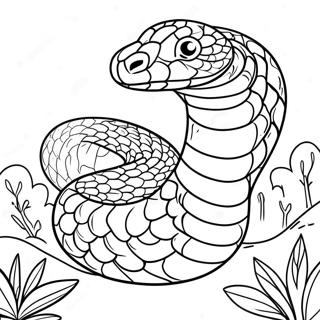 Pagina Para Colorir Python Realista Na Natureza 136184 67869