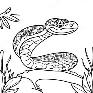Pagina Para Colorir Python Realista Na Natureza 136184 67871