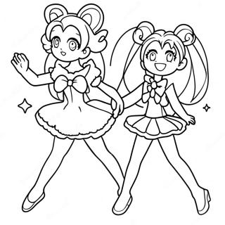 Pagina Para Colorir Cena De Transformacao Precure 136209-67889