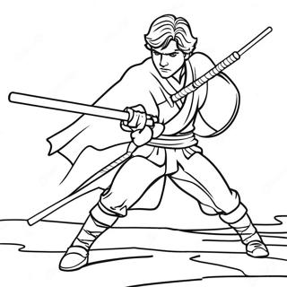 Anakin Skywalker Em Batalha Para Colorir 136259 67928